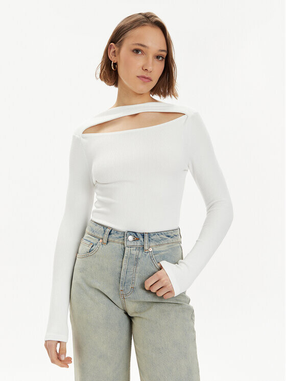 

Блуза стандартного кроя Gina Tricot, белый