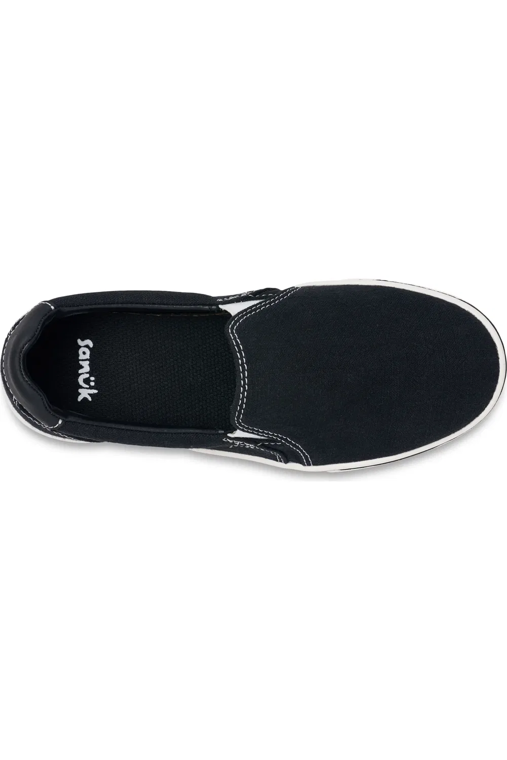 Детские кроссовки slip-on с ортопедической стелькой Hava Sanuk, черный — фото 3