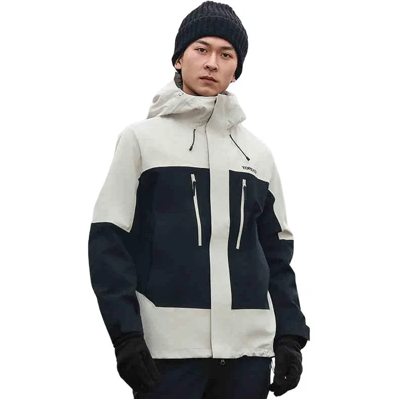 Детская непродуваемая дышащая утепленная ветровка TOREAD, Polar White Black