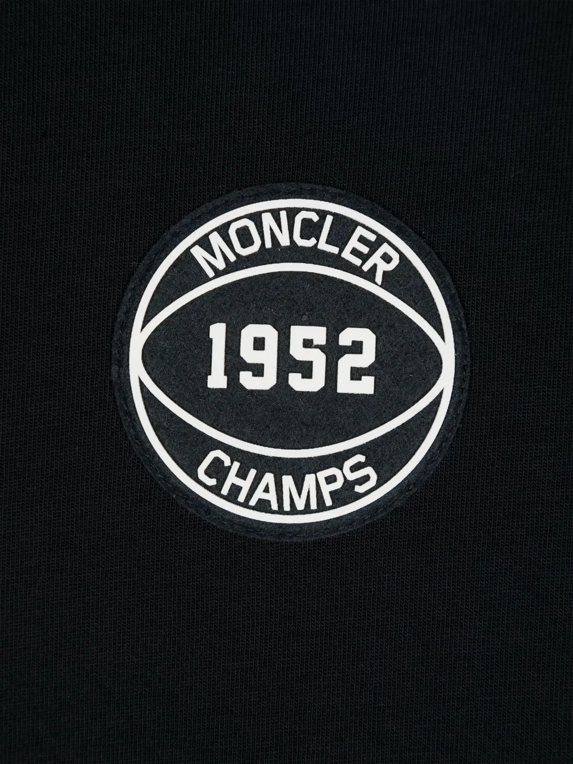 Толстовка с резиновым логотипом MONCLER GENIUS, темно-синий — фото 2