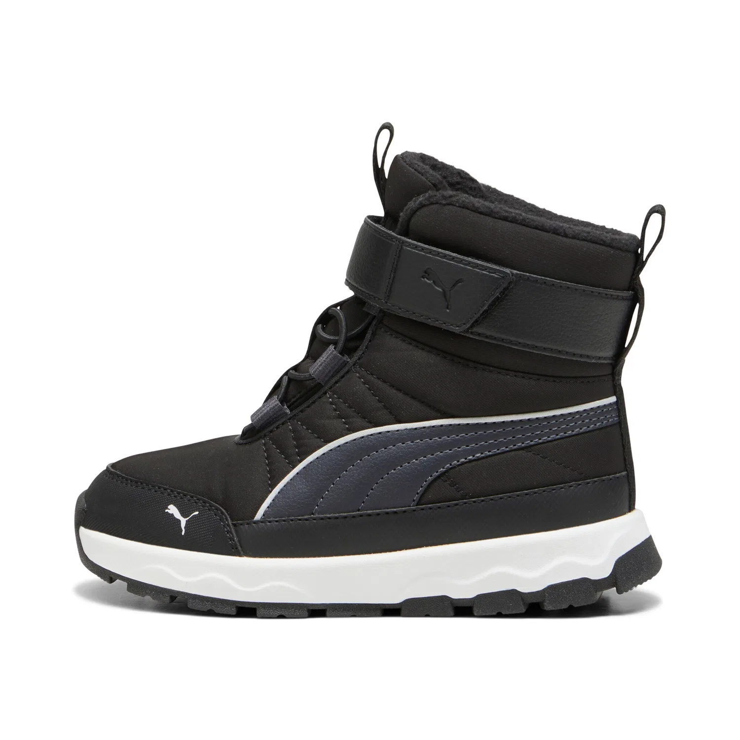 Детские зимние ботинки эластичные Evolve Boot PUMA, Black/Strong Gray/White — фото 2