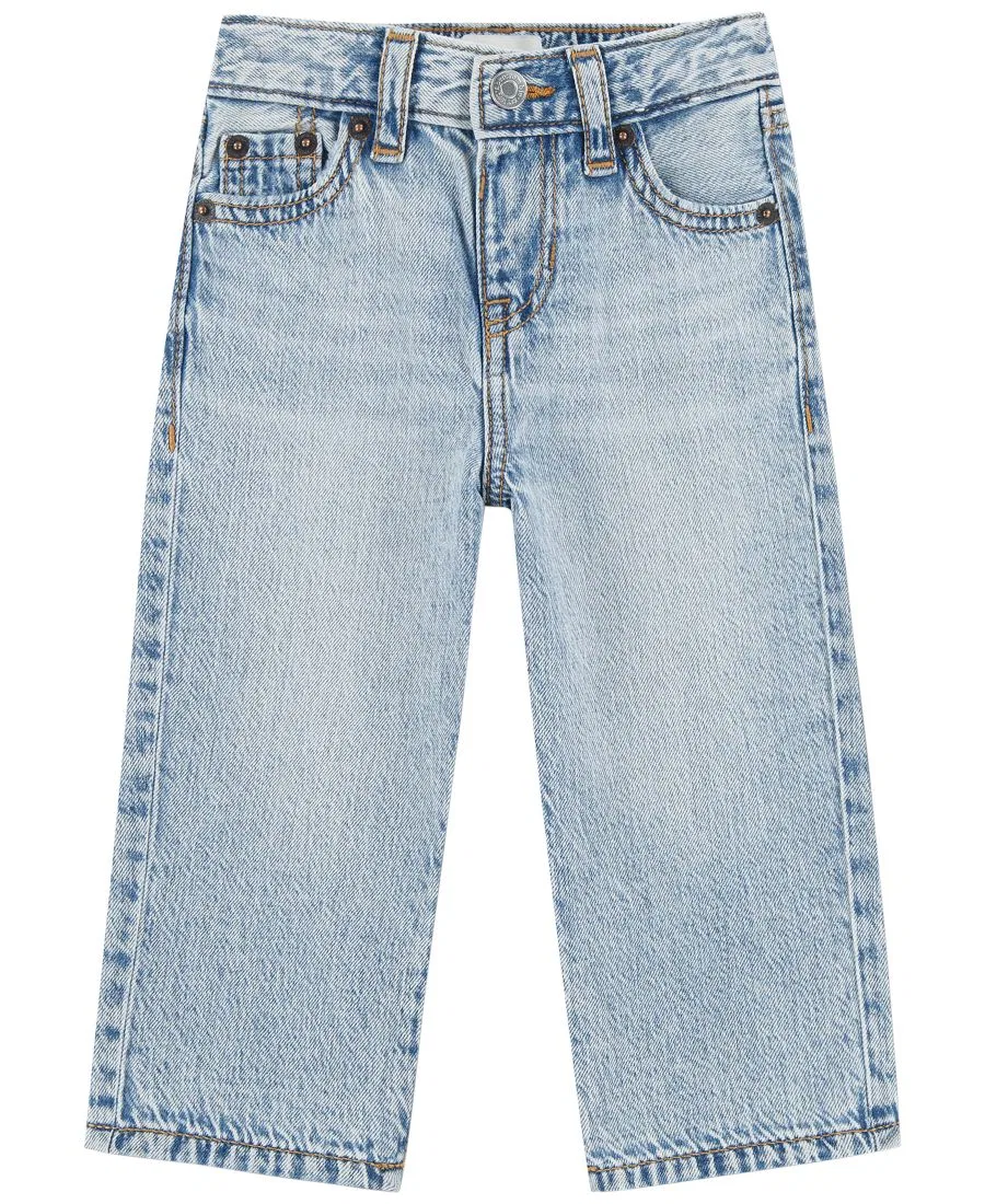 Джинсы свободного кроя с застежкой на пуговицы и молнию, модель New Baggy Fit abercrombie kids, Salty