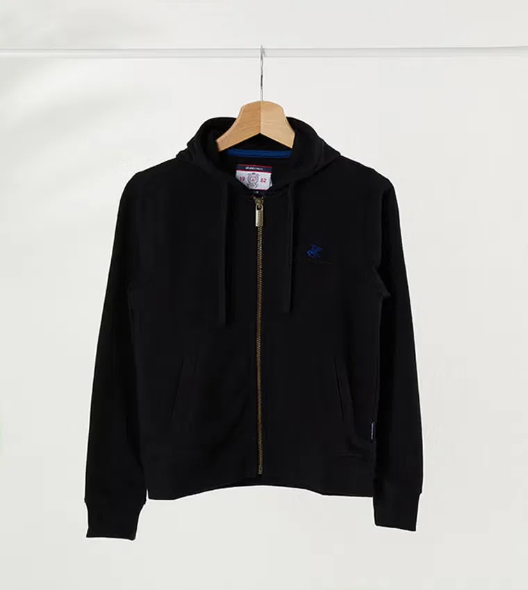 Худи с капюшоном Core fleece Beverly Hills Polo Club, черный