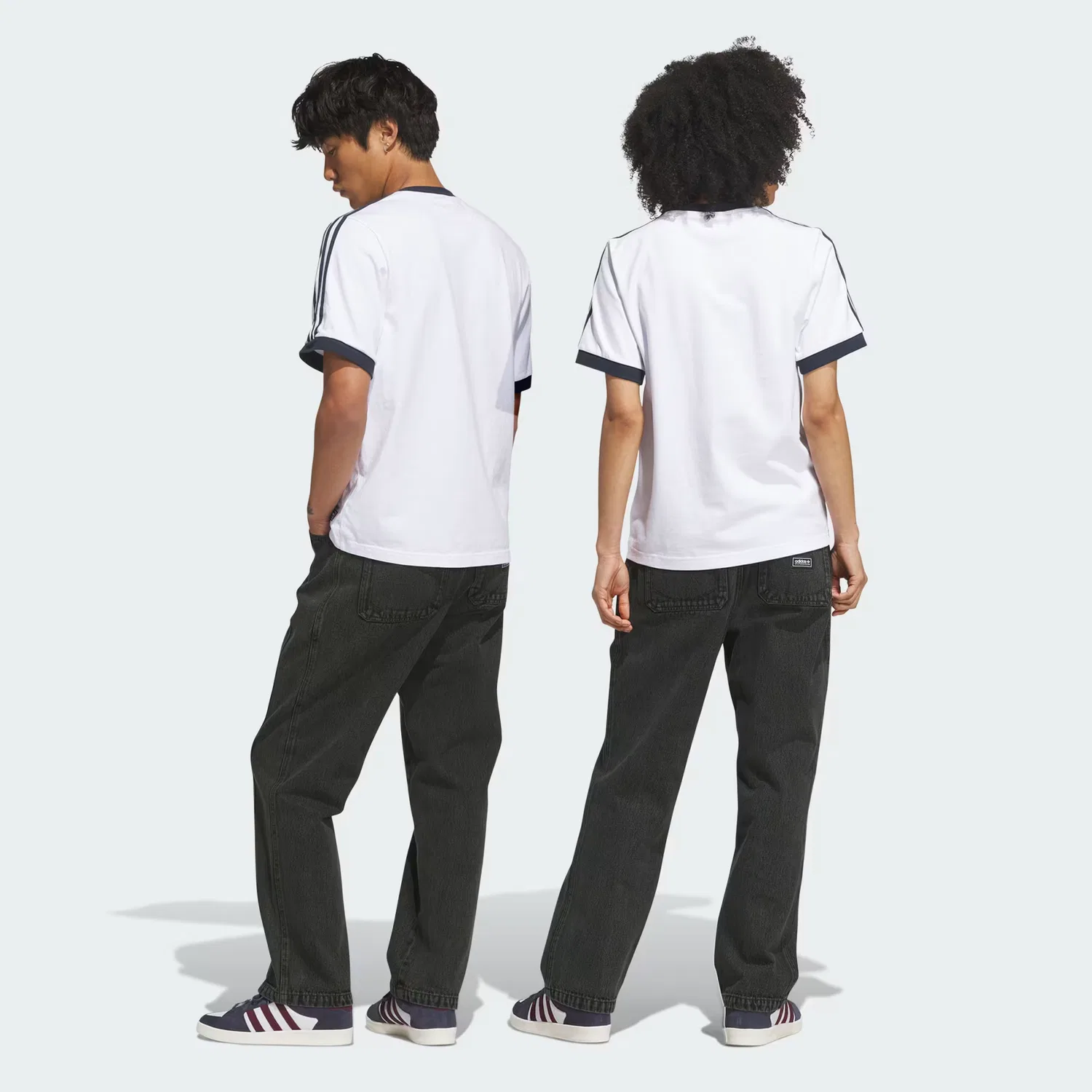 Джинсы с эффектом кислотной стирки Skateboarding Acid Washed Pants Adidas Originals, серый — фото 2