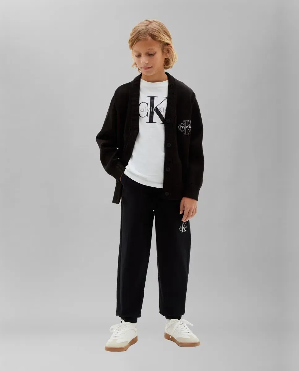 Детские спортивные штаны для мальчиков из органического хлопка Calvin Klein, Negro