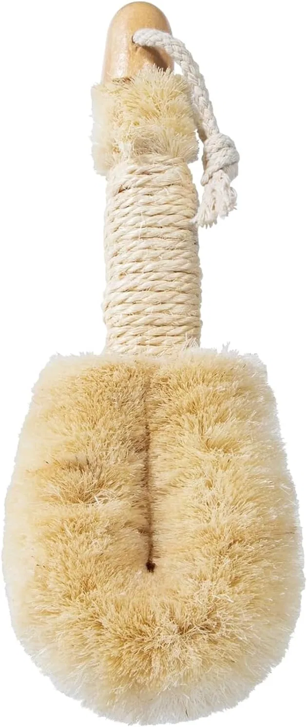 Щетка для сухого массажа тела из натуральной сизали, Large, Beige Beomeen