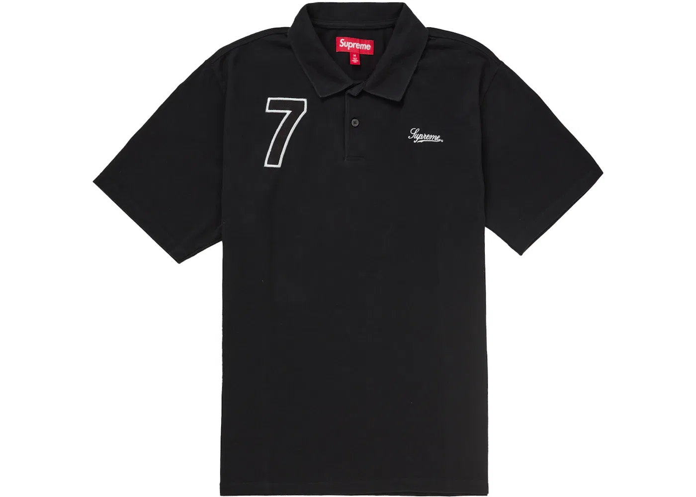 Мужское поло Supreme Cursive Polo, Black