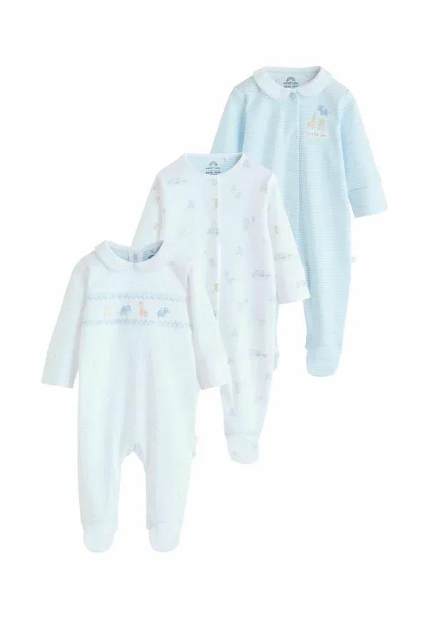 Комплект пижам с принтом Animals Regular fit - 3 pack - sleep suit Next, белый