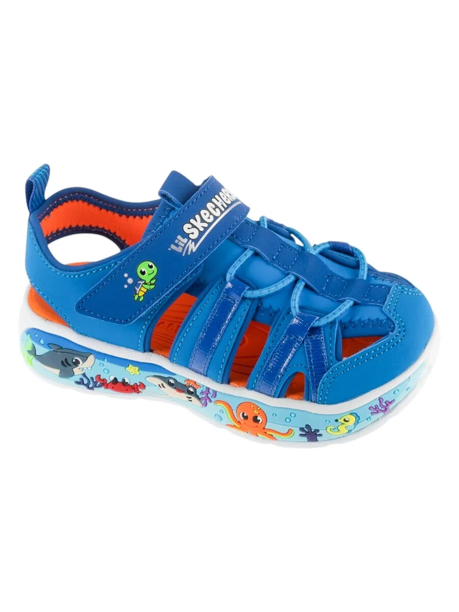 Сандалии SKECHERS 'Play Scene Splash' синего цвета