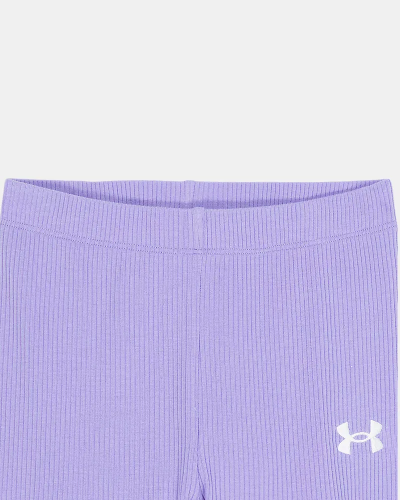 Комплект для девочек из пуловера с молнией и леггинсов UA Tech Twist UnderArmour, Transparent/White — фото 2