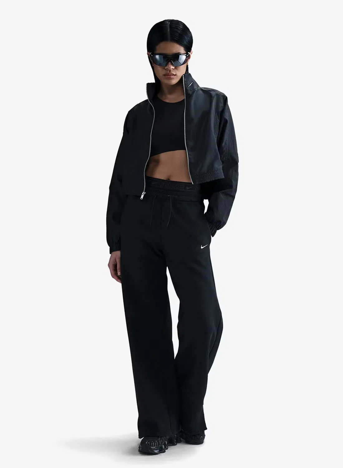 Куртка оверсайз с полной молнией Nsw woven street Nike, черный