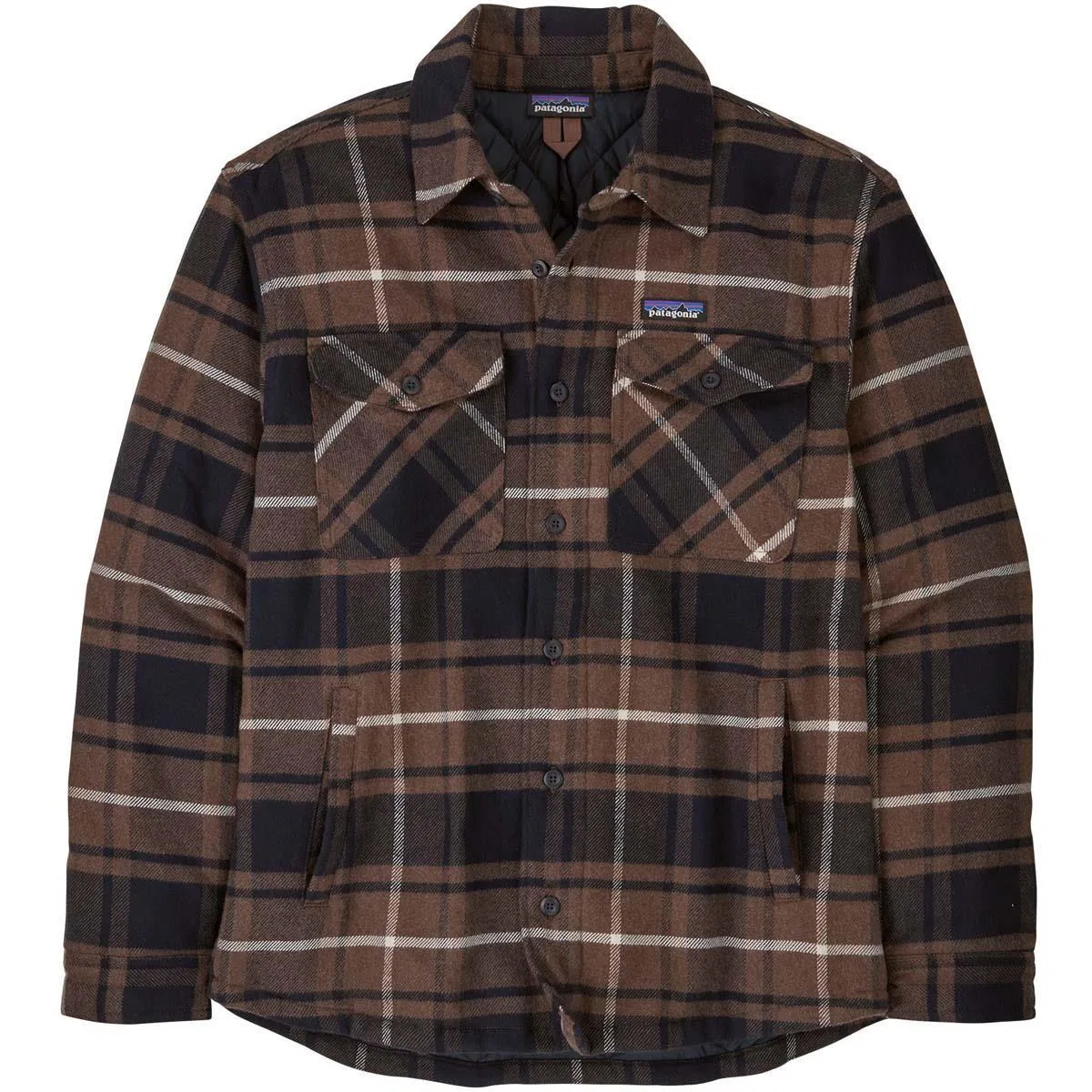 Утепленная фланелевая рубашка с длинным рукавом Fjord Flannel Patagonia, Outdoor/Molasses Brown — фото 2
