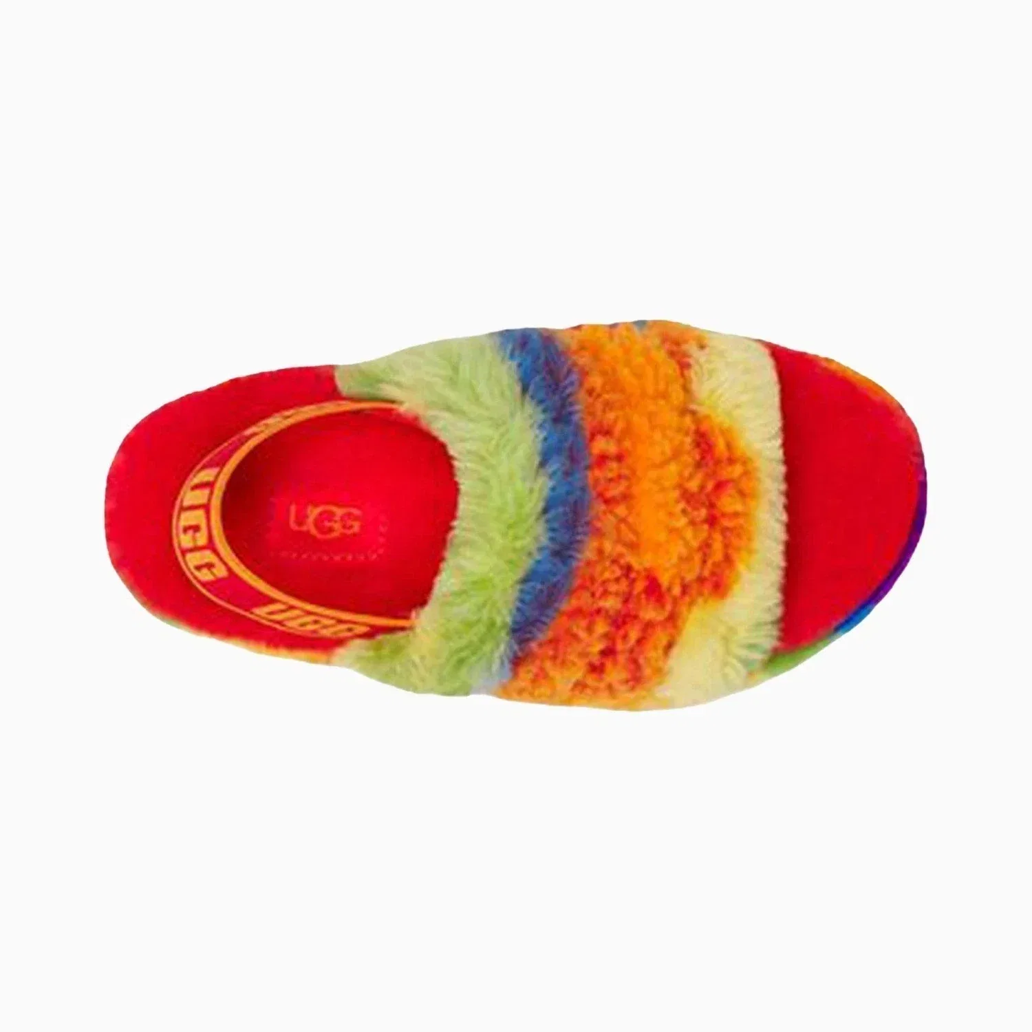 Детские сандалии-слайды UGG Fluff Yeah Cali Collage, мультиколор — фото 4