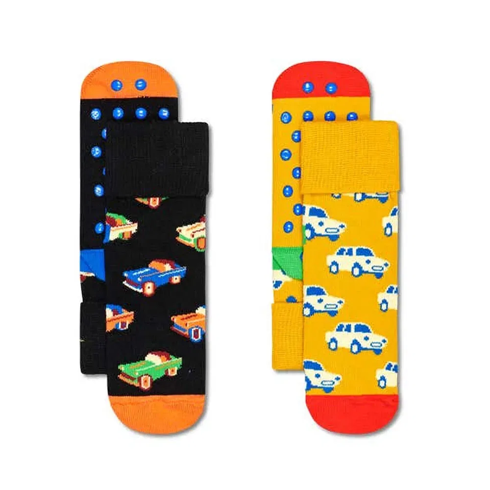 Носки антискользящие Car Happy Socks, желтый