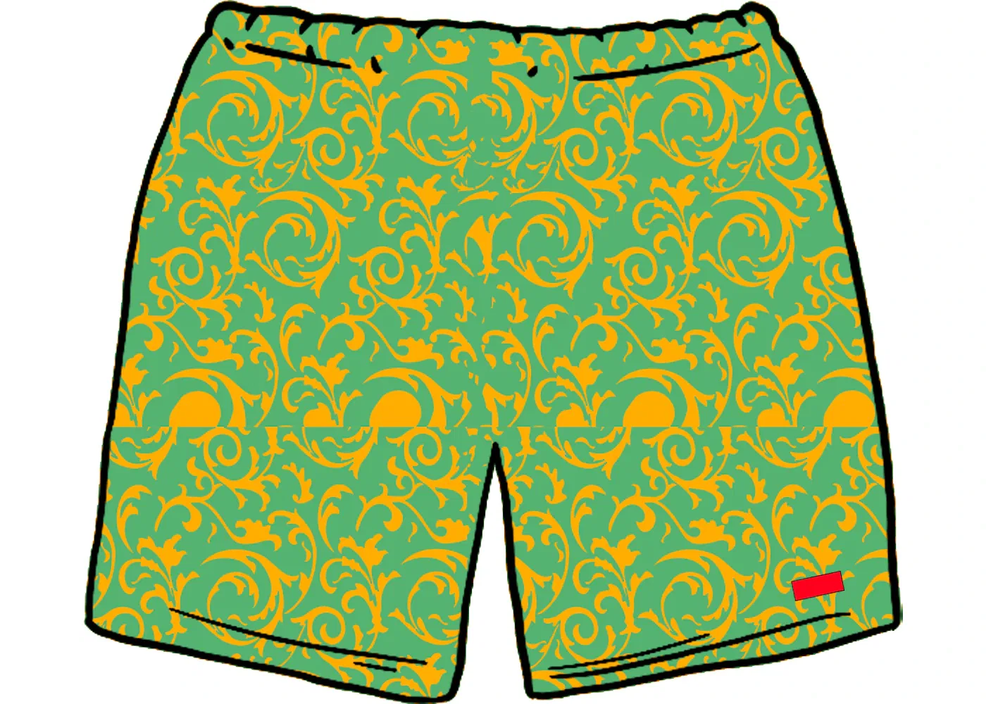 Мужские шорты с принтом Supreme Water Short (SS20), Teal Floral