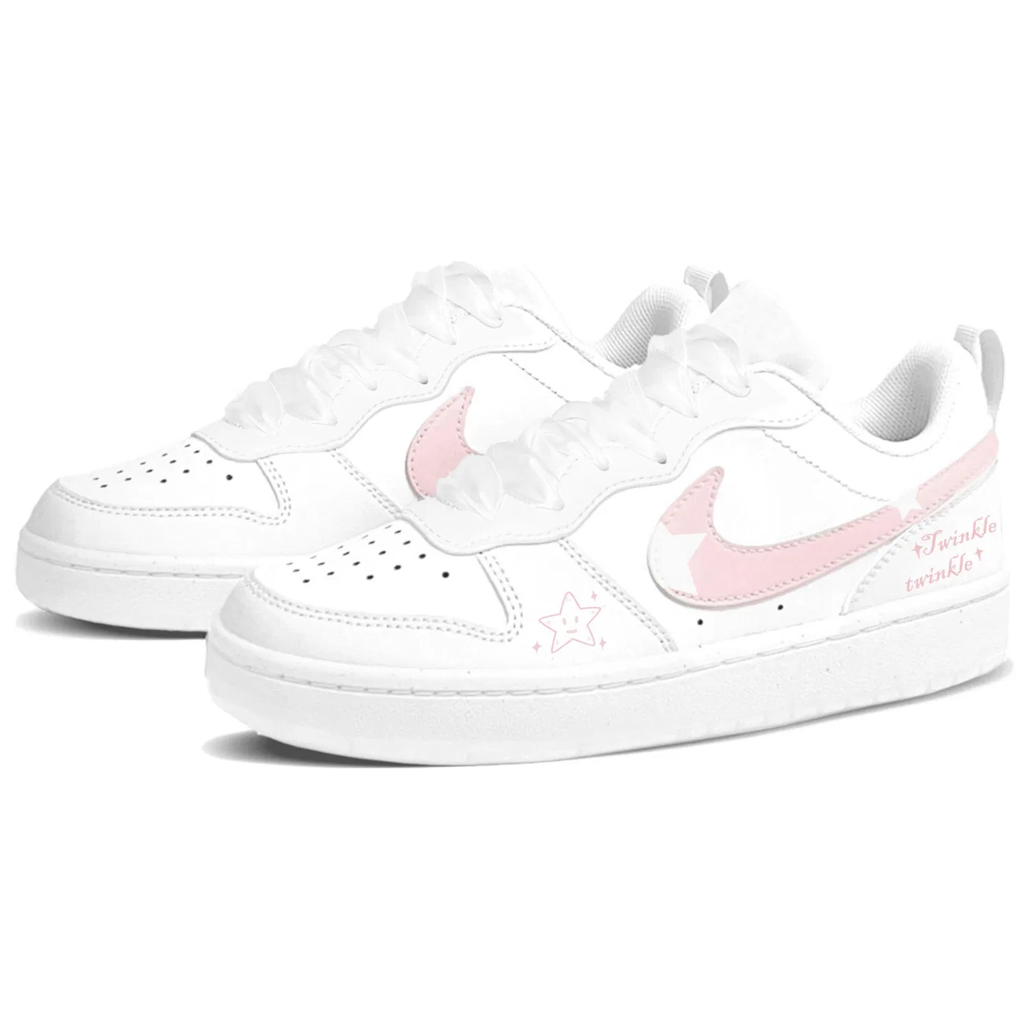 Детские кроссовки с низким верхом Nike Court Borough 2, Pink — фото 4