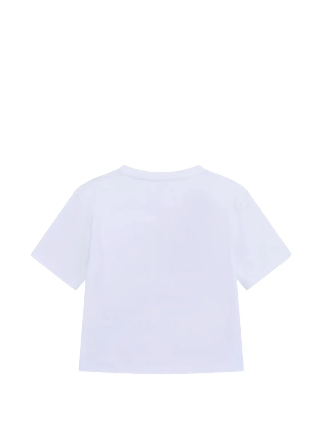 Футболка с треугольным логотипом и пайетками Guess Kids, белый — фото 2