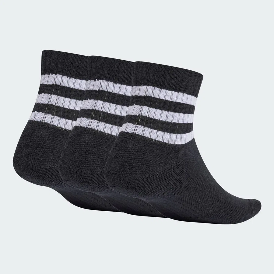 Носки спортивные с длинным рукавом Sportswear IC1317 3-Stripes Cushioned Low-Cut adidas, Черно-белый — фото 2