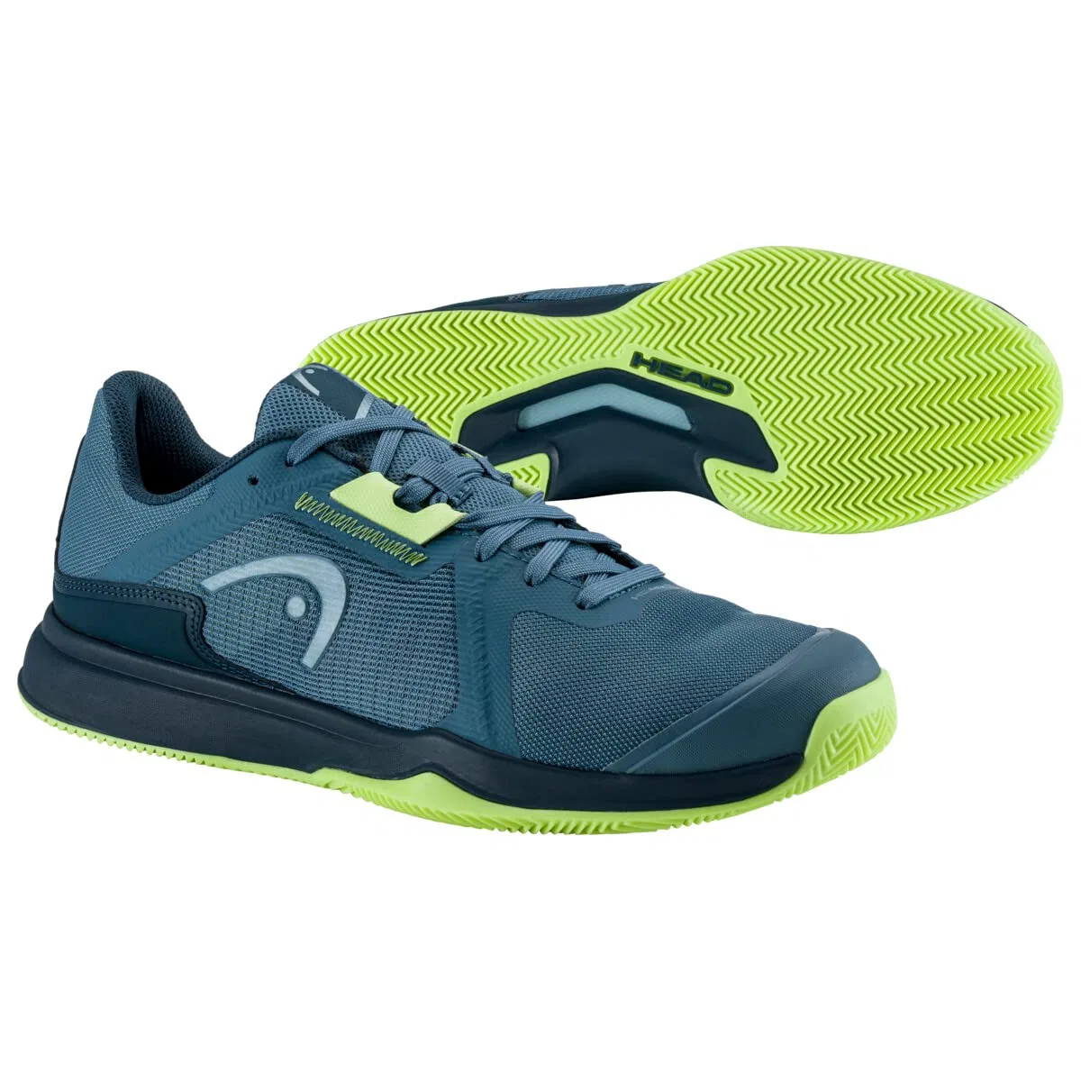 Детские кроссовки для мальчиков дышащие HEAD Sprint Team 3.5 Clay Men's, Blue Light Green