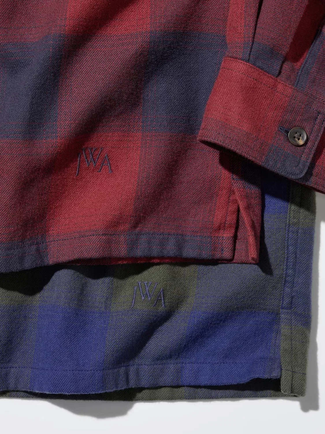 Рубашка Uniqlo x JW Anderson Flannel, 18 бордовый — фото 4