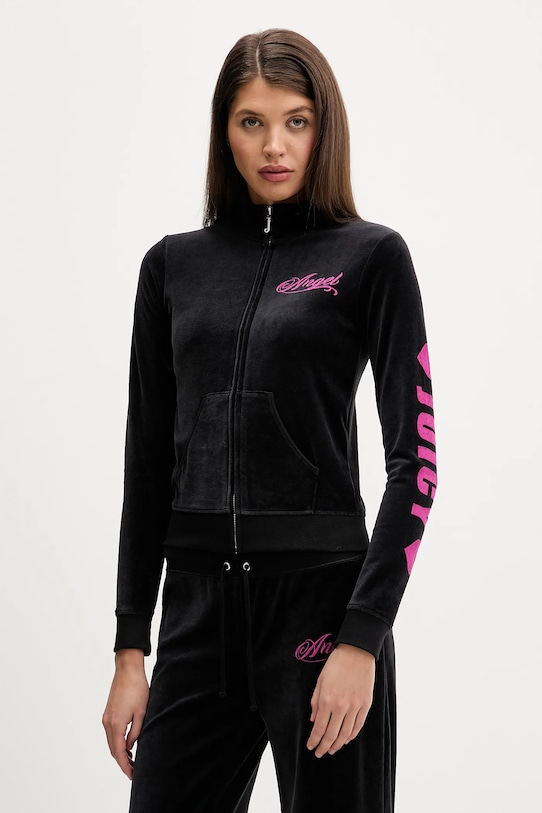 

Бархатная толстовка «ангел» Juicy Couture, черный
