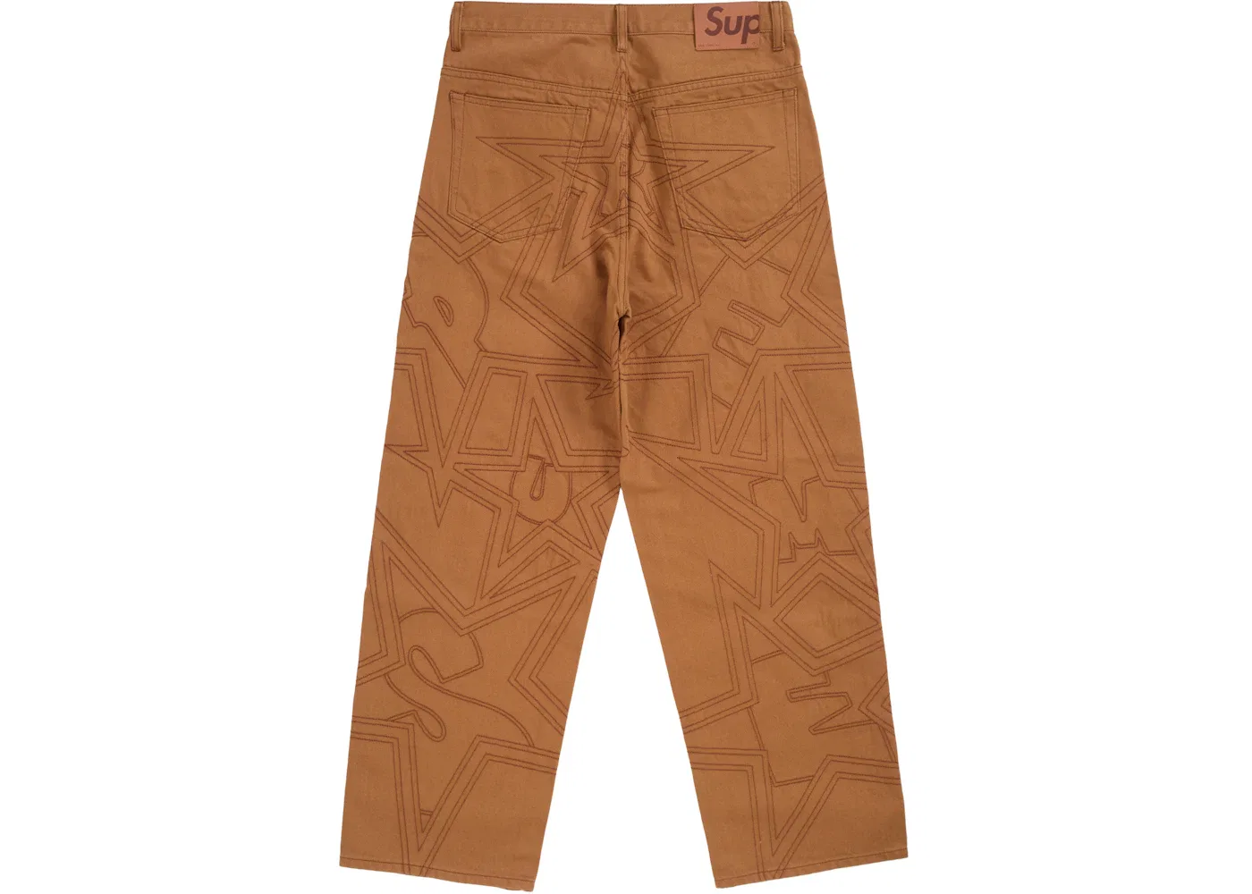 Мужские джинсы с топстичем Supreme Jean, Brown — фото 2