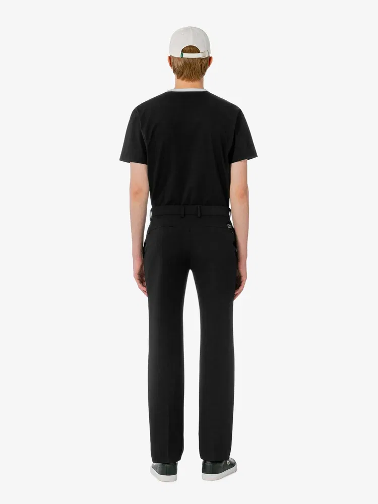 Брюки тканые LACOSTE, Black — фото 3