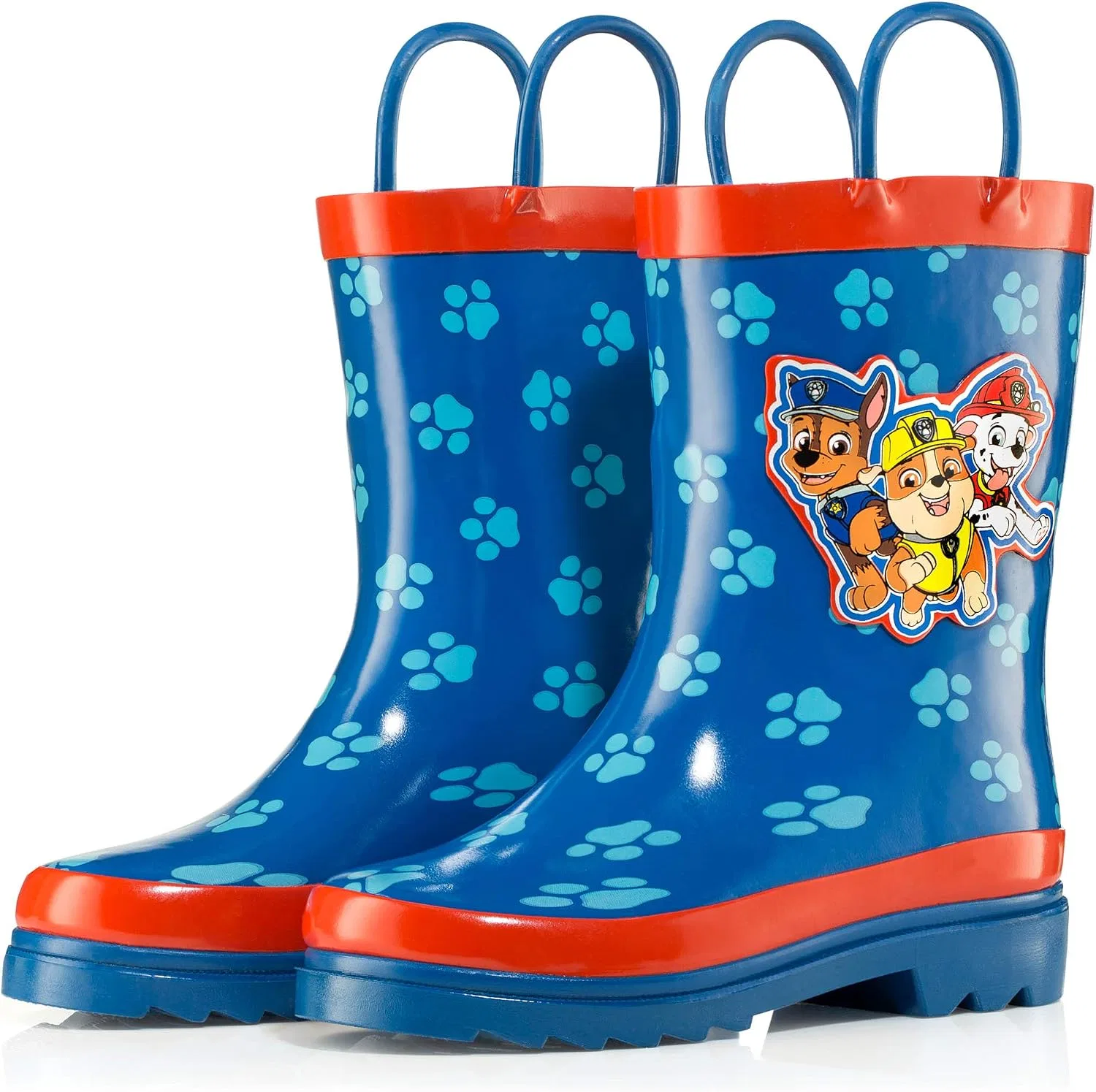 Детские резиновые сапоги для мальчиков с принтом Paw Patrol Nick, Blue\red — фото 2