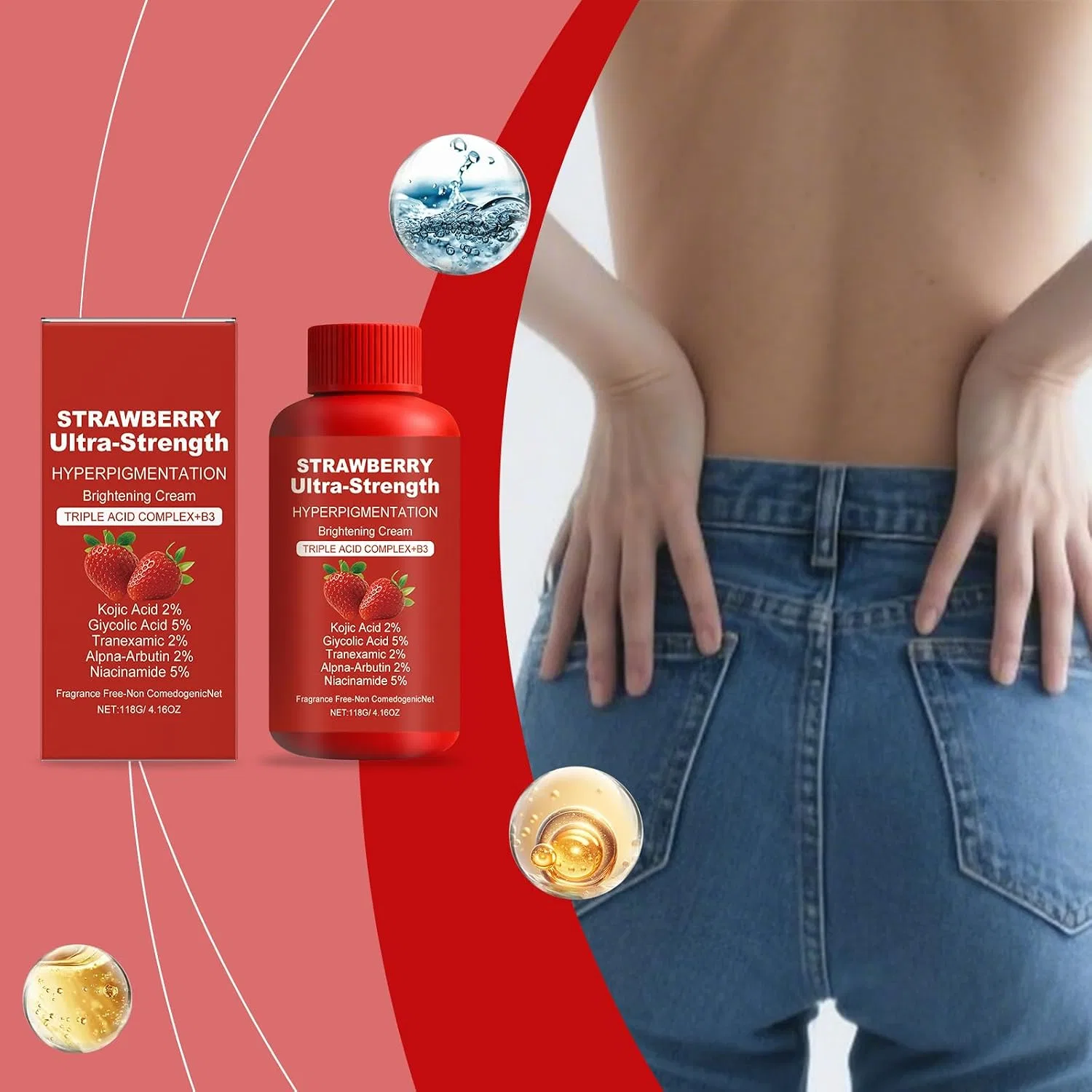 Крем для тела Strawberry Regenerating Skin Cream, 200 мл Generisch — фото 3