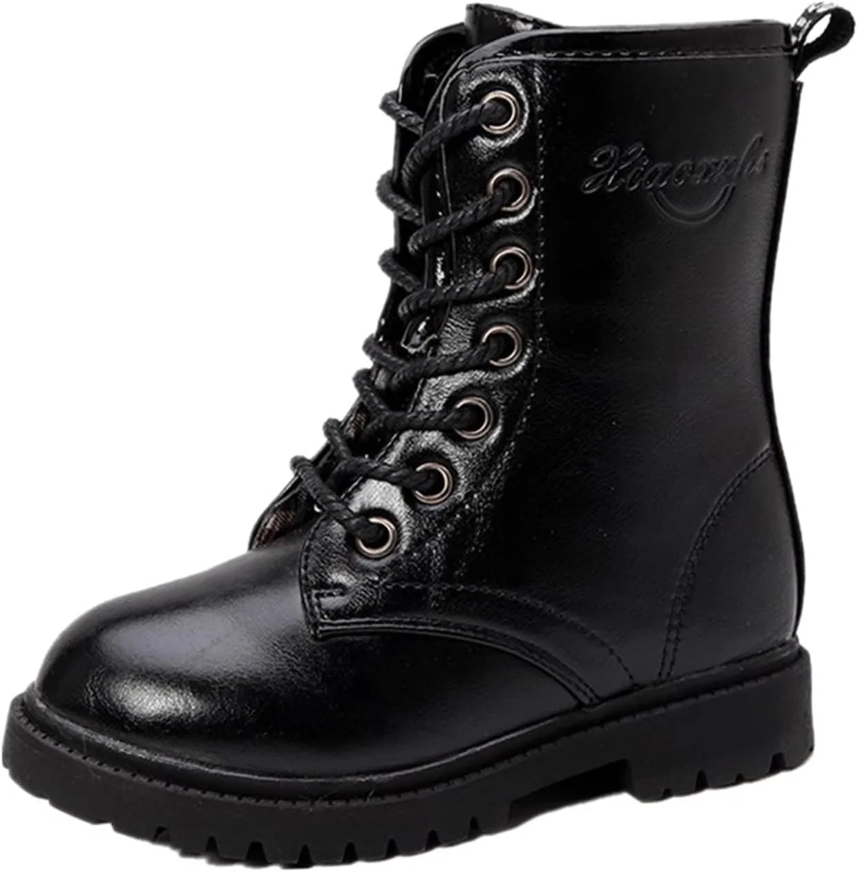 Детские ботинки для девочек на шнуровке с боковой молнией Girls Lace Up Ankle Boots