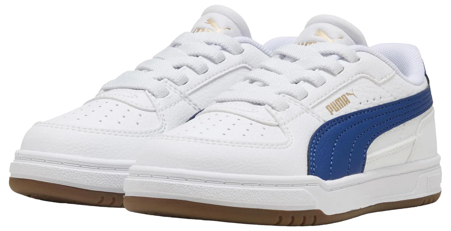 Детские кроссовки для мальчиков Caven Velcro Pre-school PUMA, III White Clyde Royal Gum — фото 3