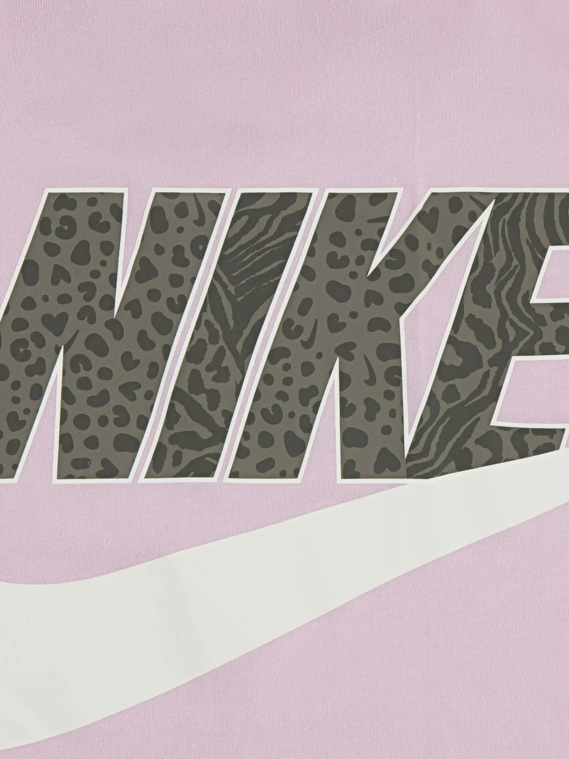 Футболка с логотипом и анималистичным принтом Nike Kids, розовый — фото 4