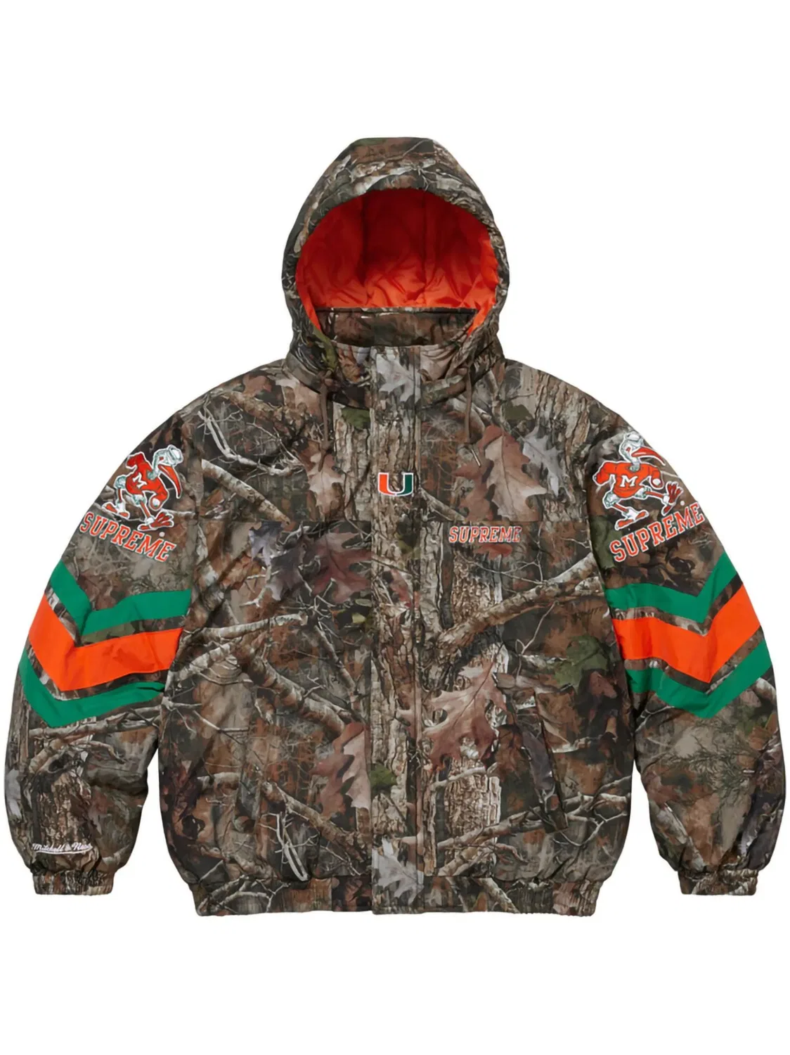 Бомбер jacket Mitchell & Ness NCAA Stadium Supreme, зеленый