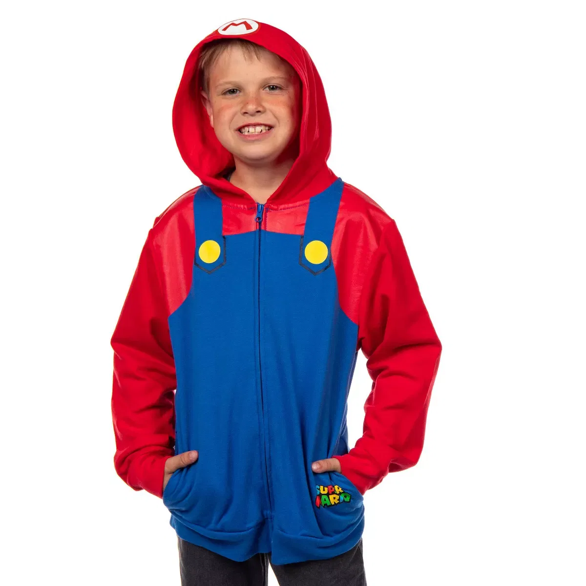 Детский худи с принтом Super Mario Bros Hoodie Seven Times Six, Multicolored