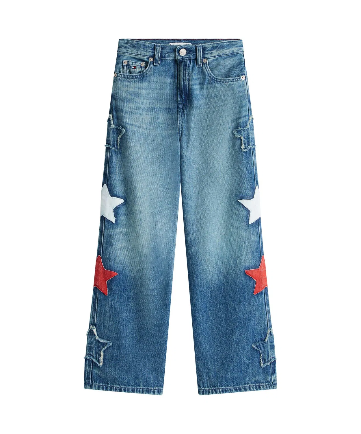 Детские джинсы с принтом MABEL STAR TOMMY HILFIGER, Indigo Blue — фото 4