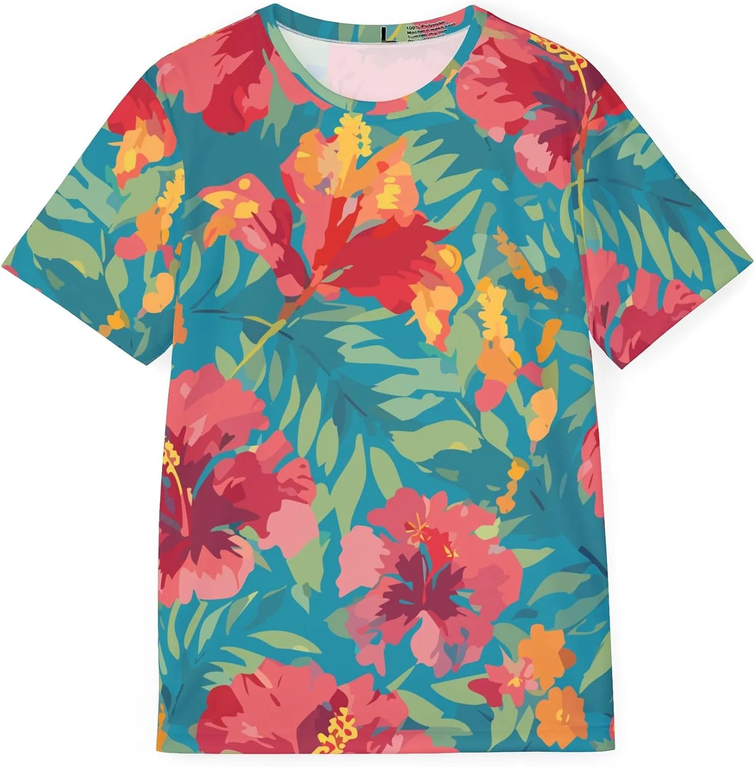 Унисекс футболка с цветочным принтом Africa Print, Multicolor
