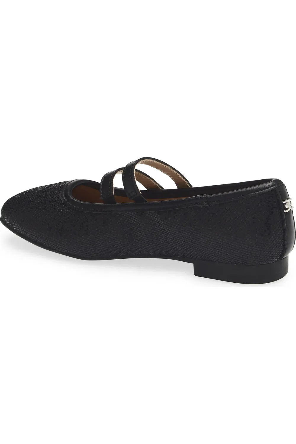 Детские туфли Мэри Джейн с блестками Maeve Button Sam Edelman, черный — фото 2