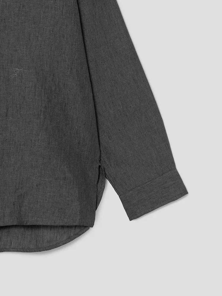 Рубашка с минималистичными пуговицами La Chemise Pastro JACQUEMUS, Black — фото 4