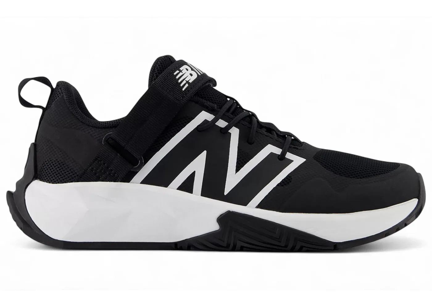 Детские кроссовки для активных игр New Balance FuelCell Play Bungee With Top Strap, Black/White