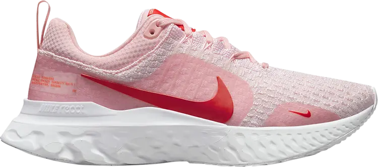 Кроссовки Nike Wmns React Infinity Run Flyknit 3 Premium 'Medium Soft Pink Light Crimson', розовый