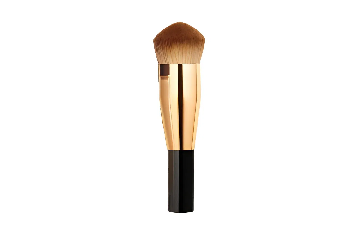 Женская кисть для макияжа с розовым основанием Celebrity Gold Brick Pink Foundation Brush, CHANEL, Pink — фото 3