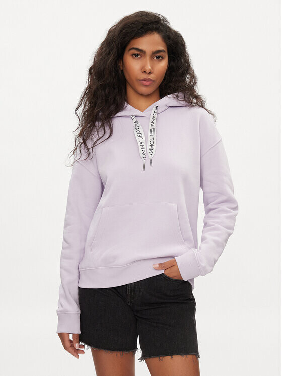 

Толстовка свободного кроя Tommy Jeans, фиолетовый