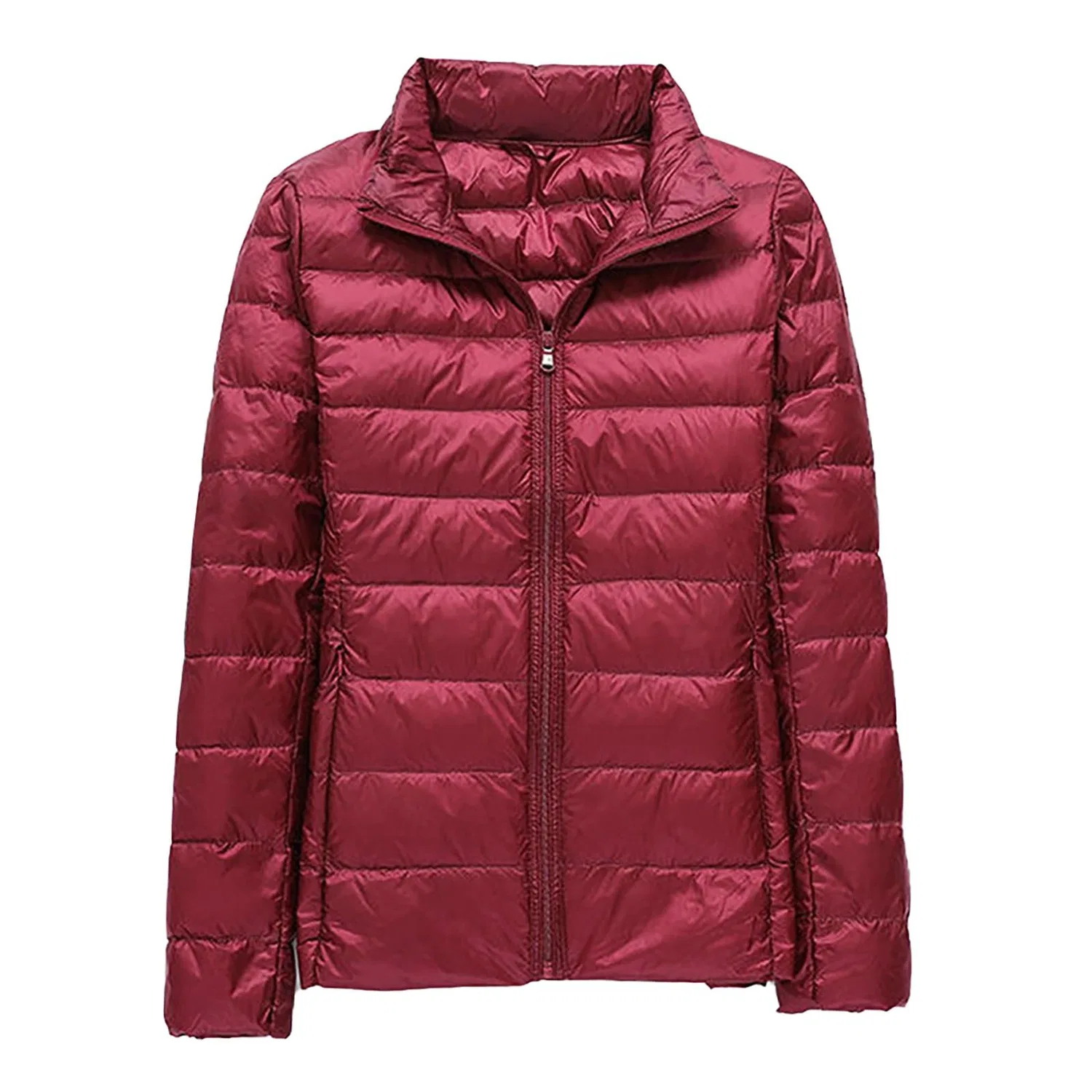 Женская куртка с капюшоном и утеплителем, модель Down Jackets, бренд, Wine