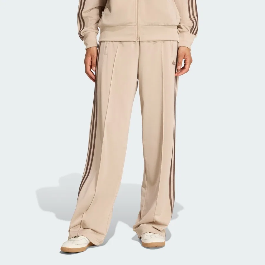 Спортивные брюки свободного кроя с тремя полосами Firebird Loose adidas, Кремовый