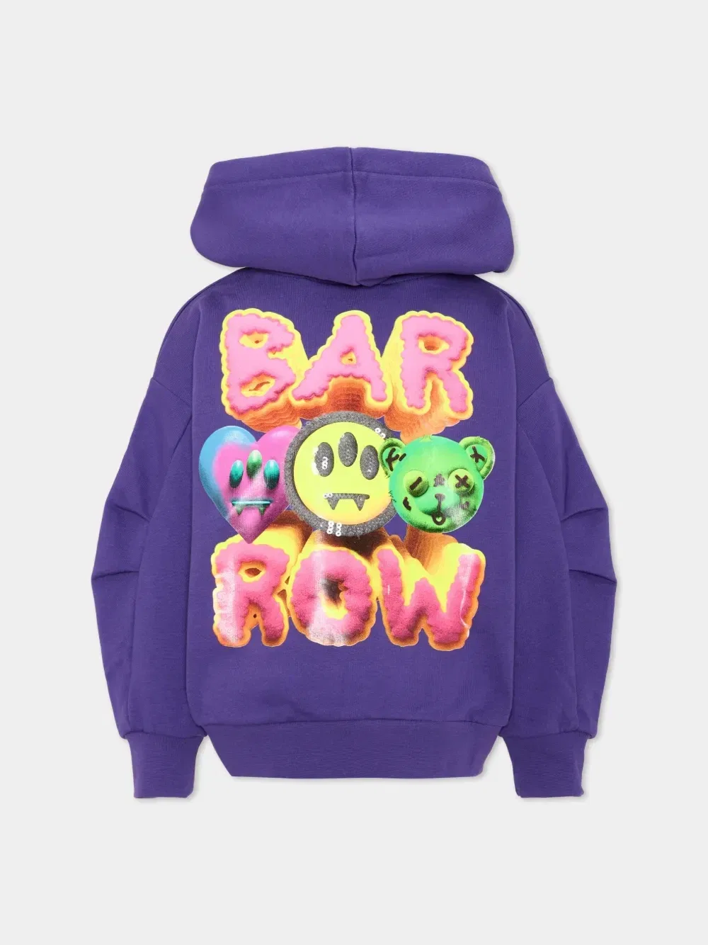 Худи из хлопка с графическим принтом Barrow Kids, фиолетовый — фото 2