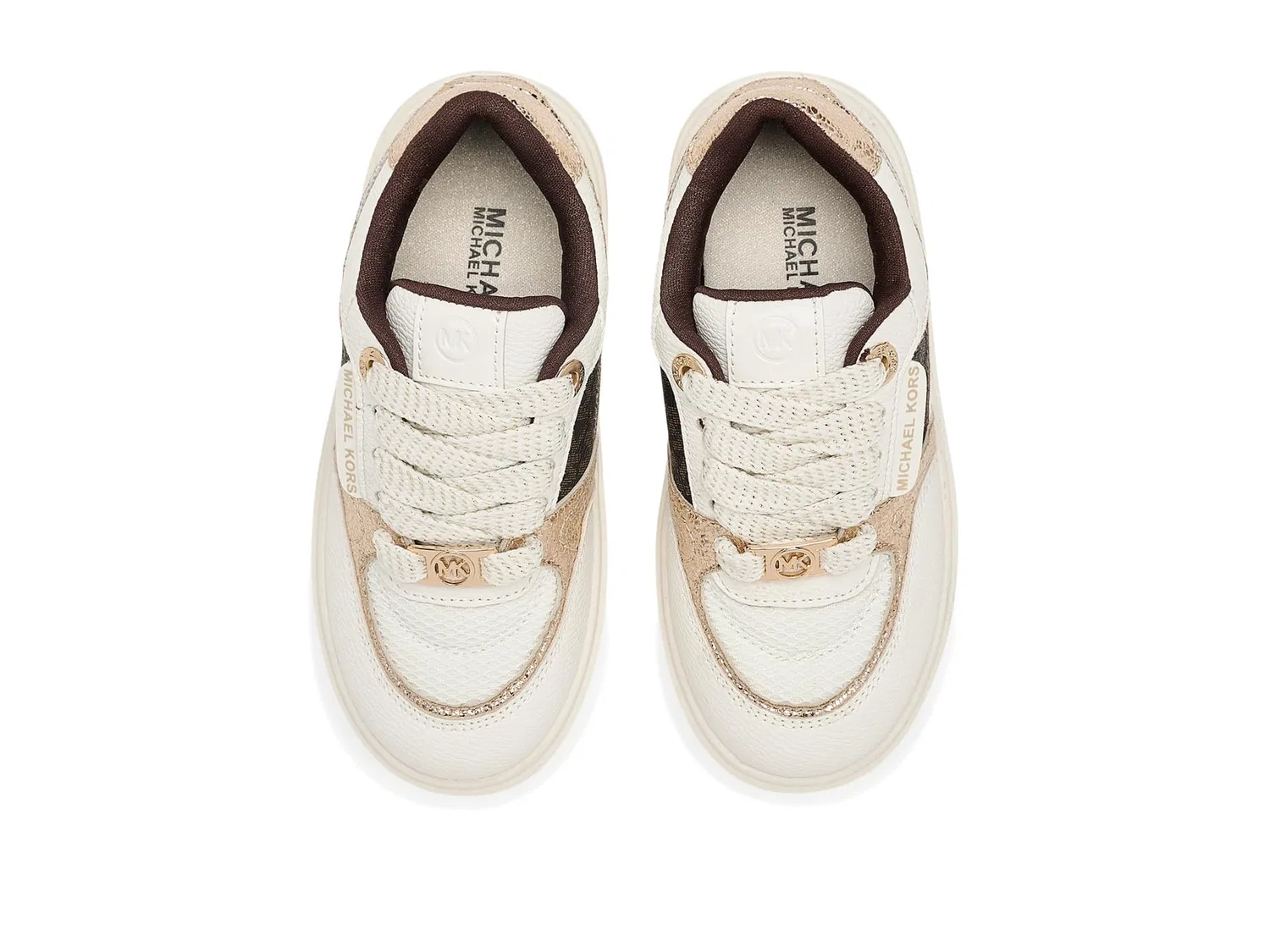 Кроссовки Emmet Clarke (для маленьких и больших детей) Michael Michael Kors Kids, White — фото 3