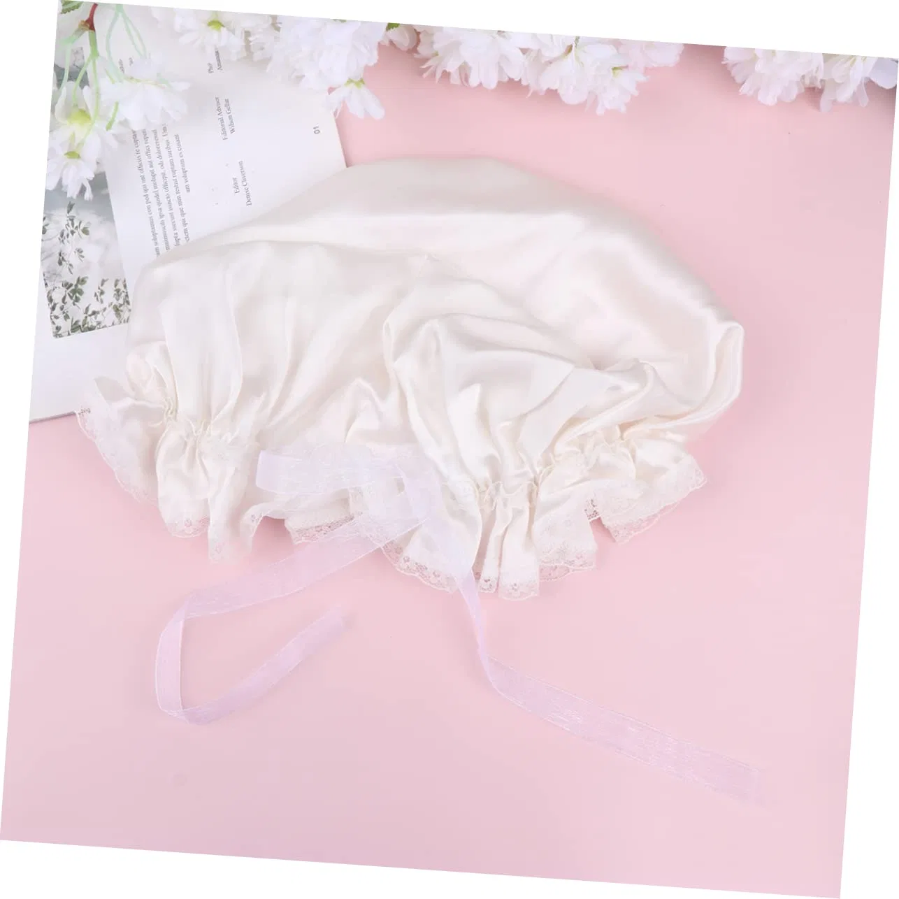 Шапочка для душа Шапочка для душа Housoutil, 2 шт, 30x23x1 см, White — фото 2