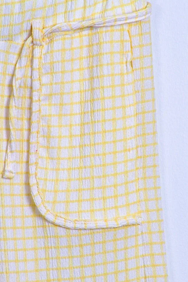 Детские брюки для девочек с принтом Wide Leg Monila, Yellow — фото 3