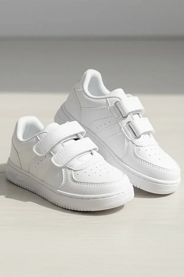 Детские спортивные кроссовки для девочек светящиеся Zera Trend, White