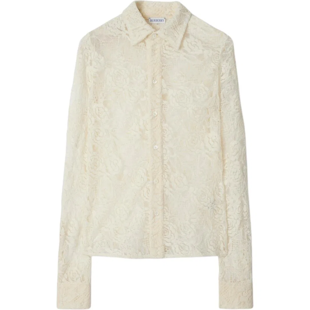 Женская рубашка Burberry, Ivory White